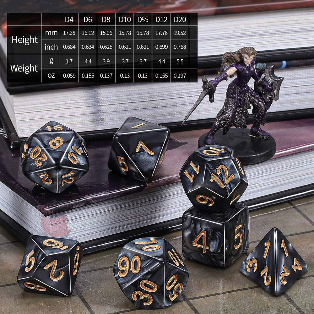 CiaraQ dice with clearly readable numbers for fast reference