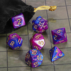 CiaraQ DND polyhedral dice set with D6: classic dice for dependable outcomes