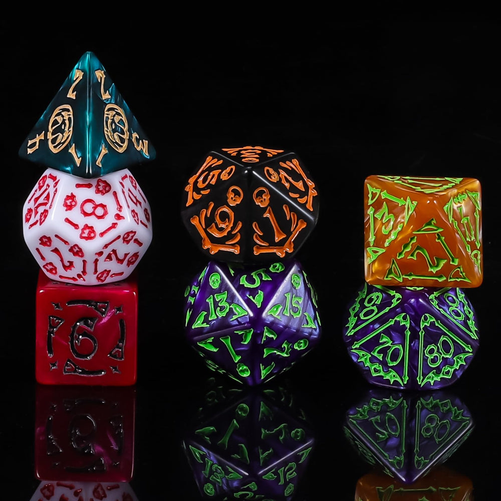 CiaraQ acrylic dice are durable yet lightweight for travel-friendly play.