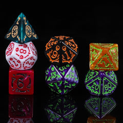 CiaraQ acrylic dice are durable yet lightweight for travel-friendly play.