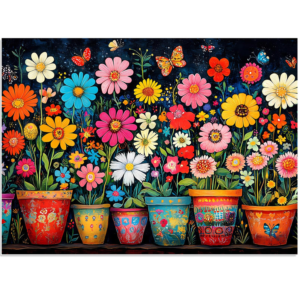 Ciavotie wildflowers 500-piece puzzle box ready for relaxing weekend fun.