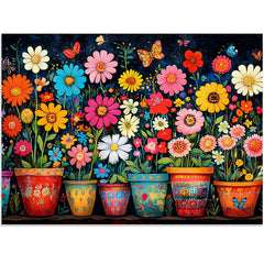 Ciavotie wildflowers 500-piece puzzle box ready for relaxing weekend fun.