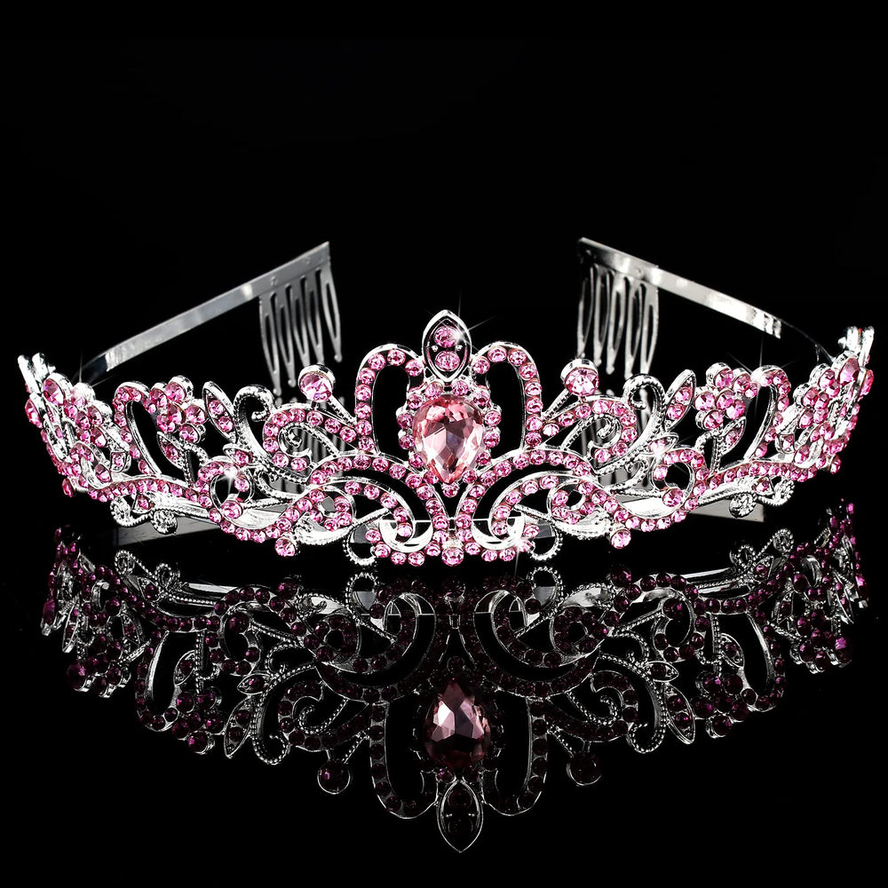 CIEHER birthday sash princess pink with glitter accents for outfits