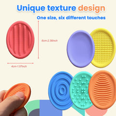 Cimidore textured fidget stones in vibrant colors support anxiety relief and concentration