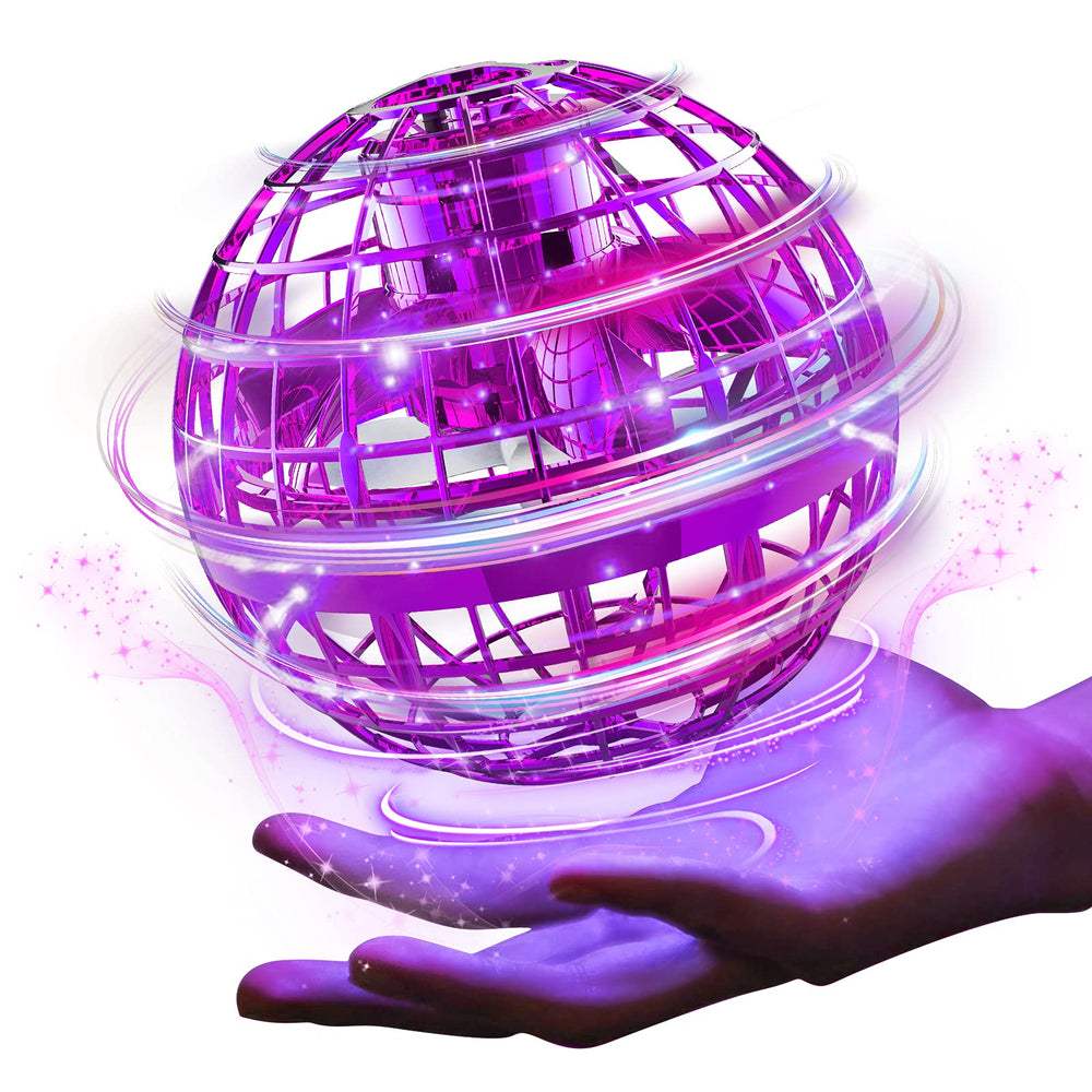 Ciniffo Flying Orb Ball Toy lights up as you control its flight indoors for immersive play.