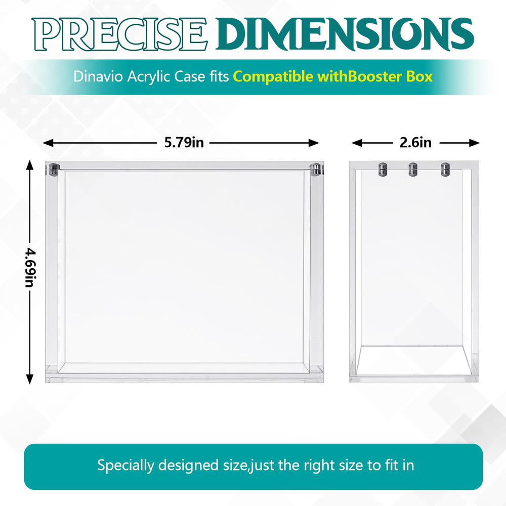 Cinnvoice acrylic display case top view with clear visibility for easy viewing