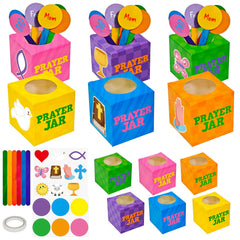 Cinrobiye 24-box templates for engaging Sunday School crafts and prayer activities.