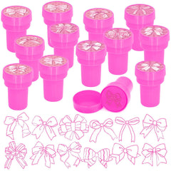 Cinrobiye coquette pink bow stampers 24-pack ideal for festive party favors.