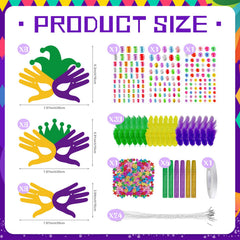 Cinrobiye glitter glue packets add sparkle to masks, ideal for festive craft projects