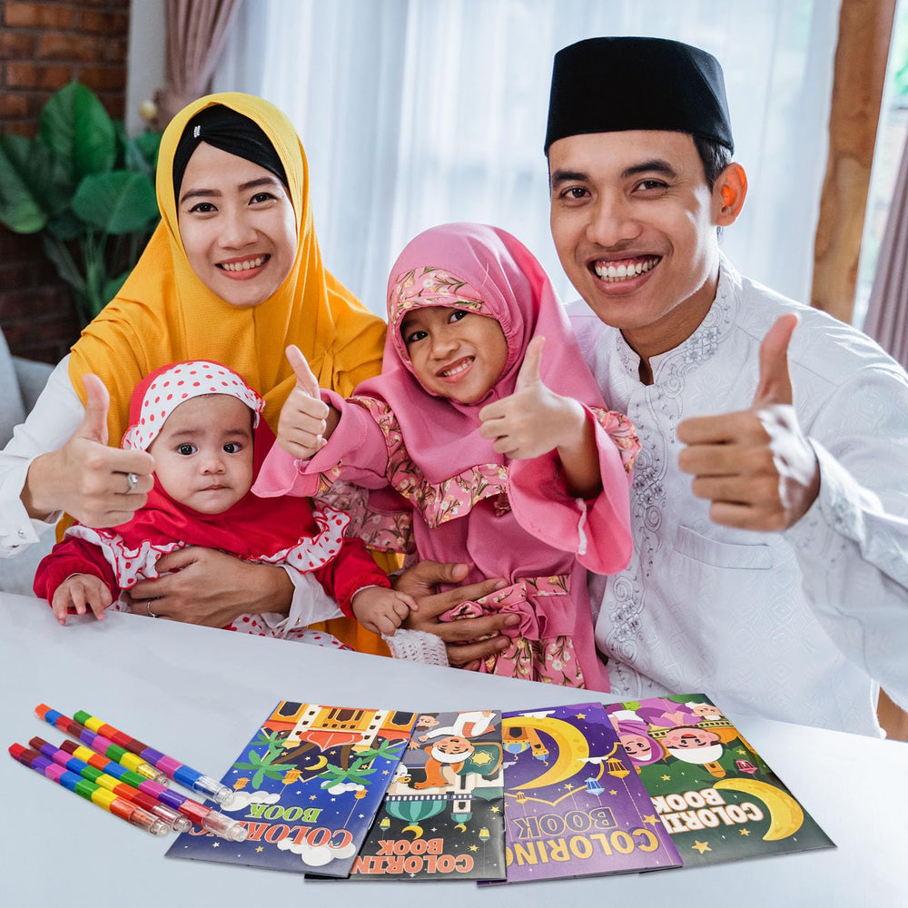 Promotes imagination and color exploration during Ramadan activities.