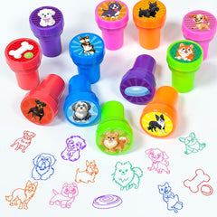 Cinrobiye safe reusable plastic stampers are pre-inked for mess-free fun.