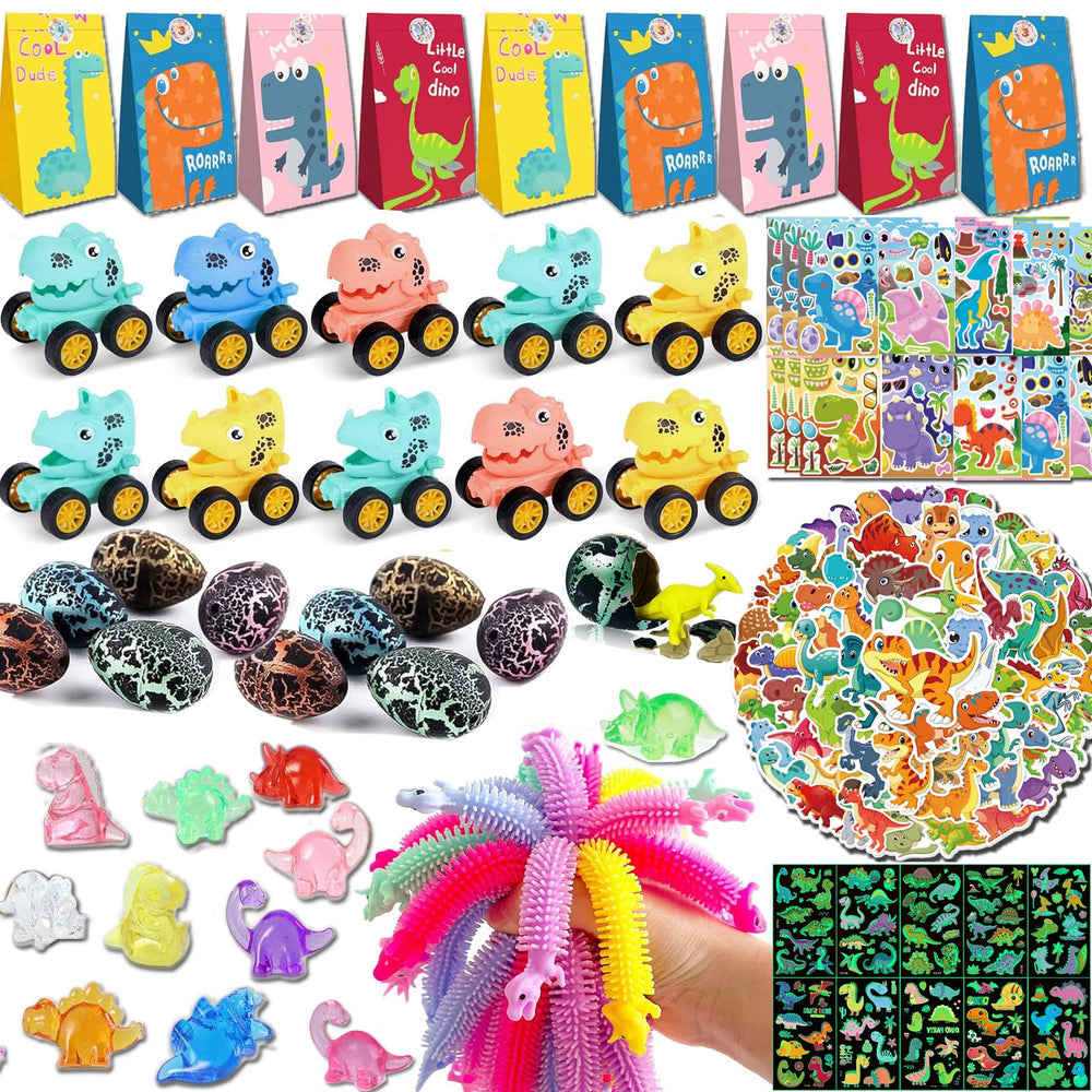 CIRDOTSH dinosaur pull back cars for party favors and excitement