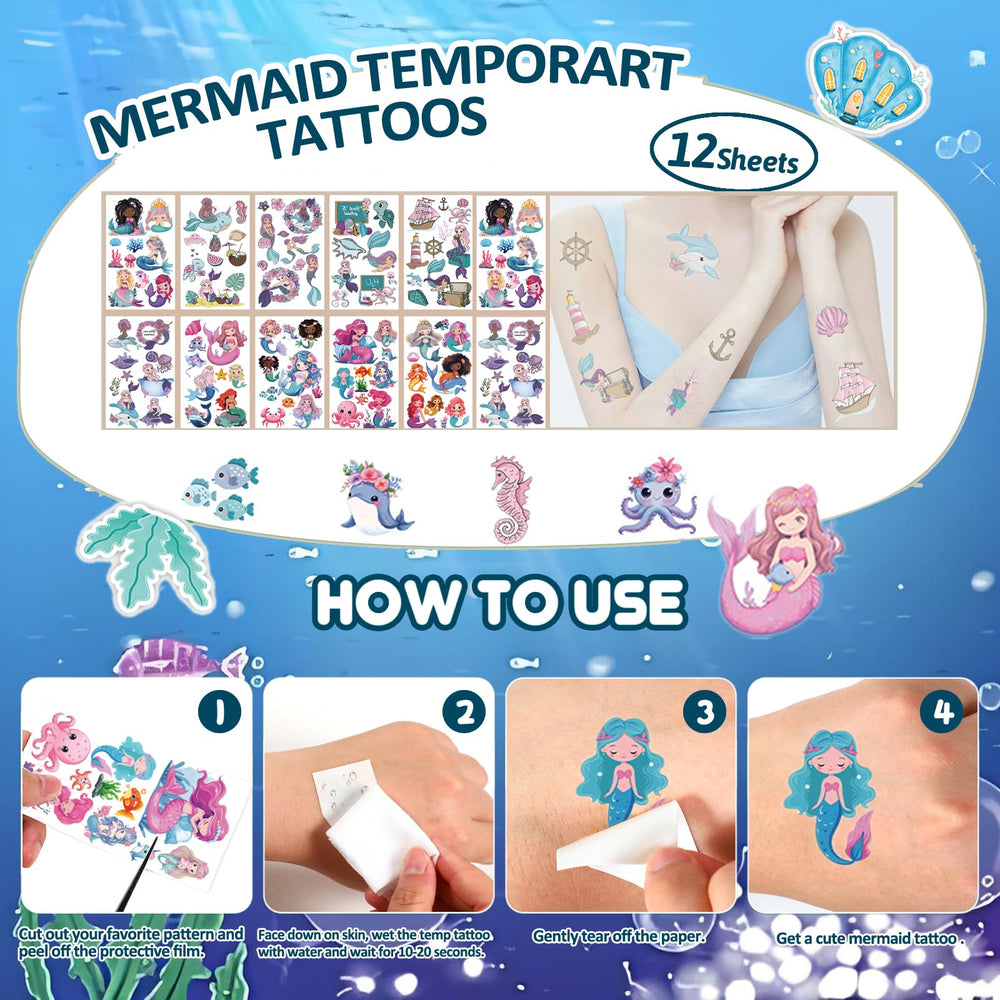 CIRDOTSH Mermaid stickers offer versatile decorations and take-home fun