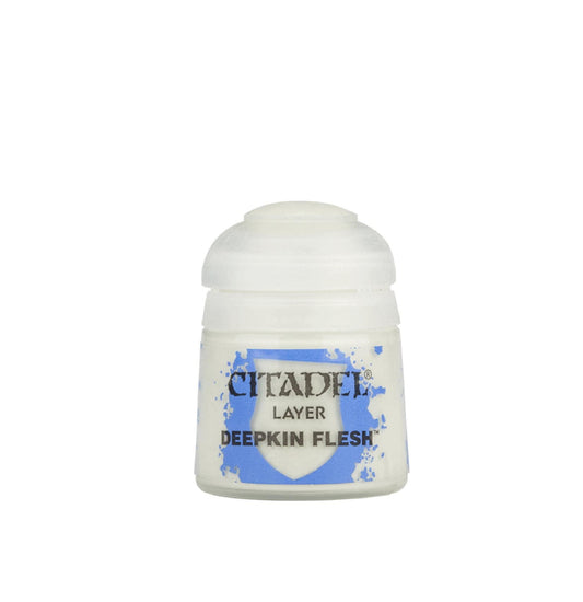 Citadel Layer Deepkin Flesh paint pot for precise layering and smooth shading.
