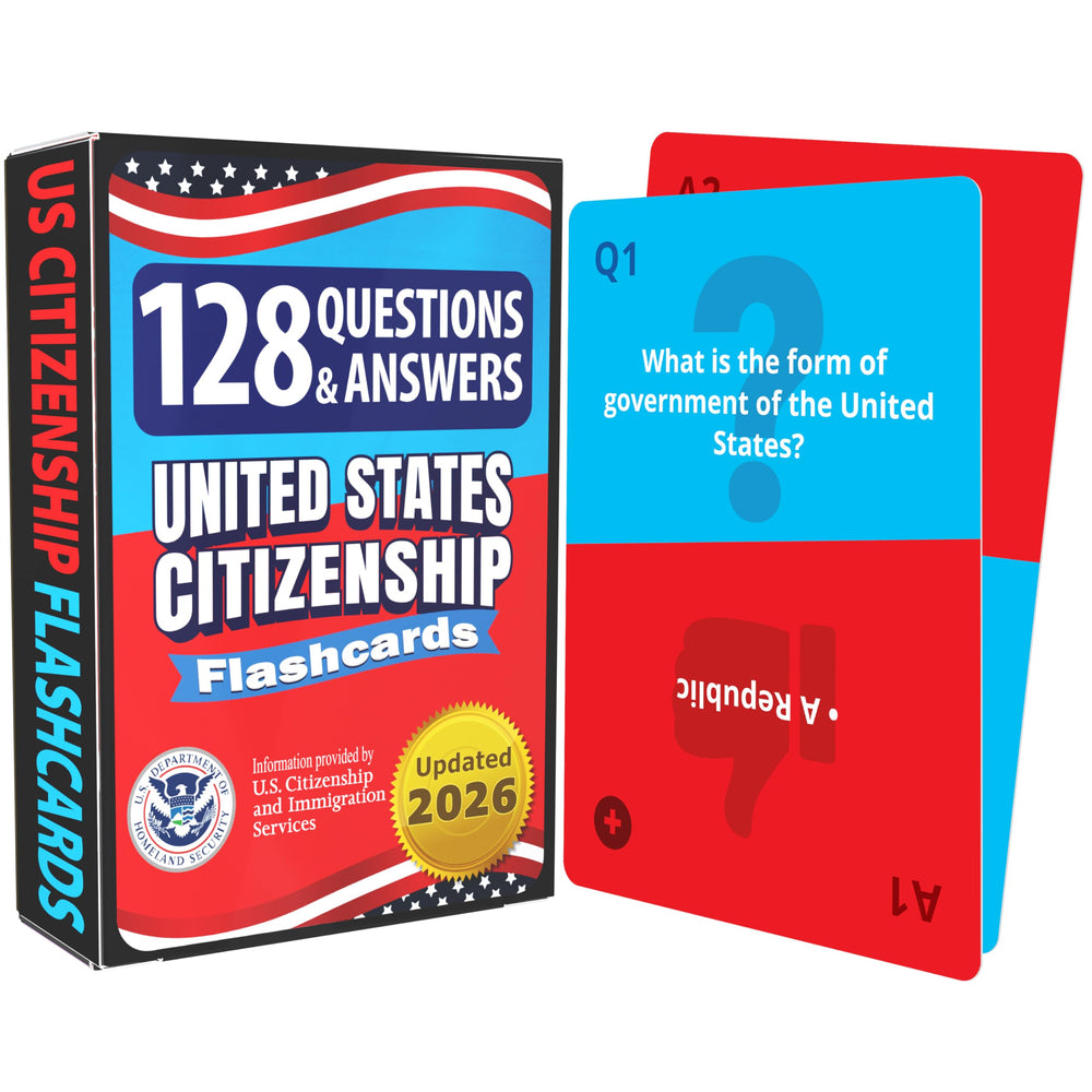 CitizenshipFlashcards.US front card question view for quick, portable study