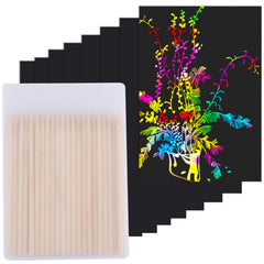 Cityrosy scratch art rainbow papers collection sparks classroom creativity and color discovery.