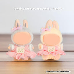 Ciunura Labubu bunny-patch knit skirt conveys playful charm and durability