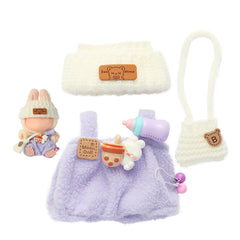 Ciunura Labubu purple overall set, ideal for stylish play and display.