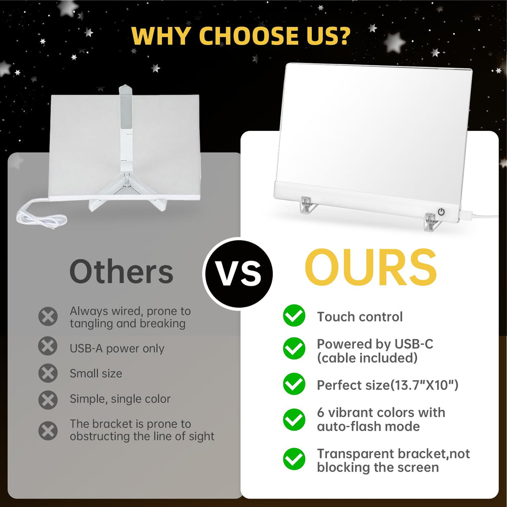 Civan LED board shown as a cozy night light in a room.
