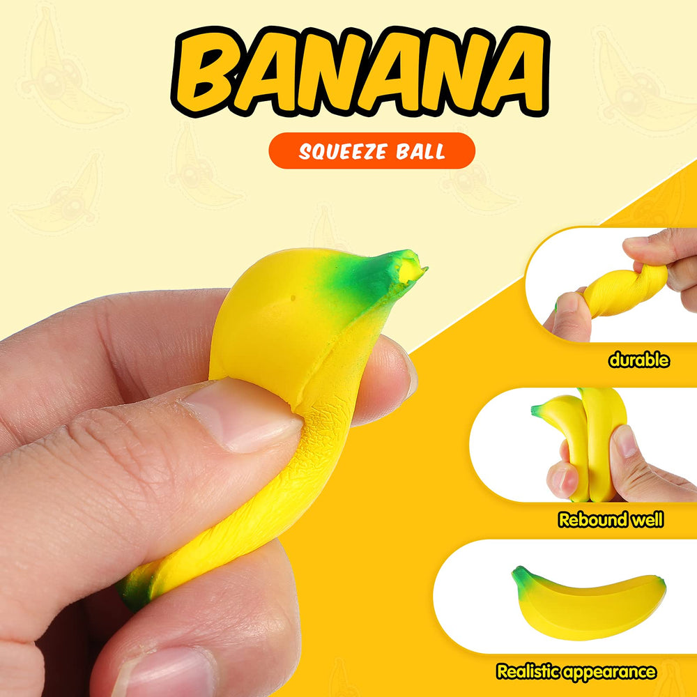 Civaner banana stress toy desk shot for study and work spaces