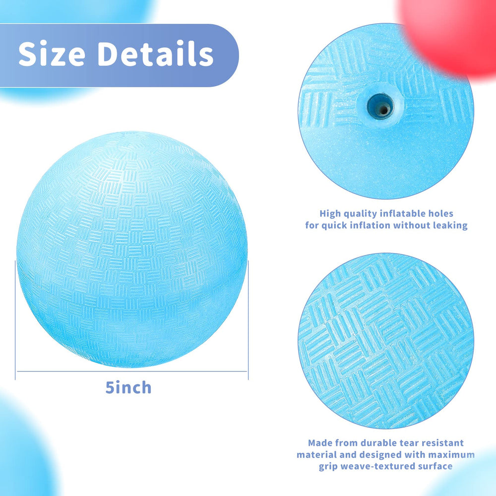 Civaner blue dodgeball close-up, textured grip.