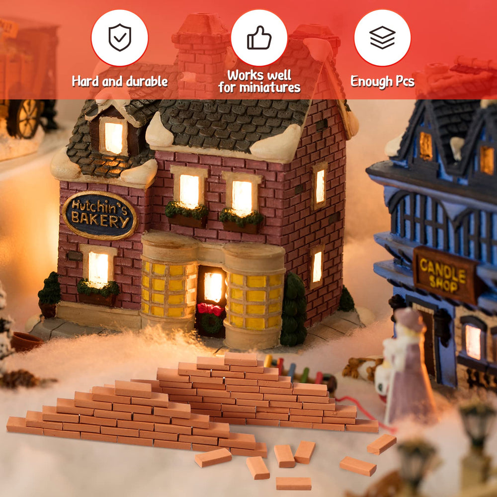 Civaner brick diorama vivid color red for eye-catching miniature displays.