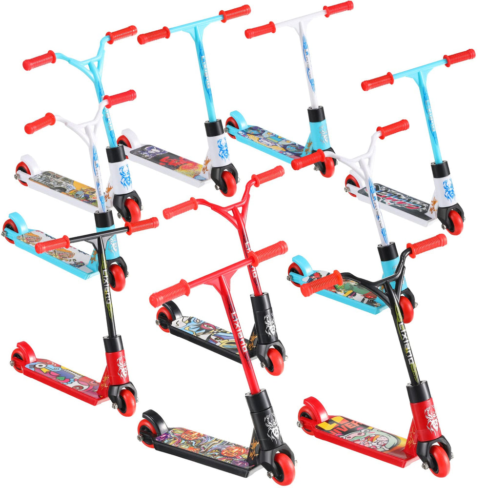 Civaner finger scooter set in black and red with a smooth finish for comfortable play.