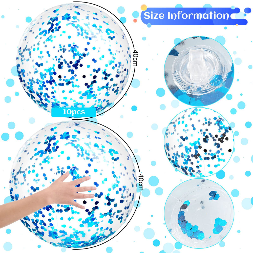 Civaner inflatable beach ball blue 16in during quick setup.
