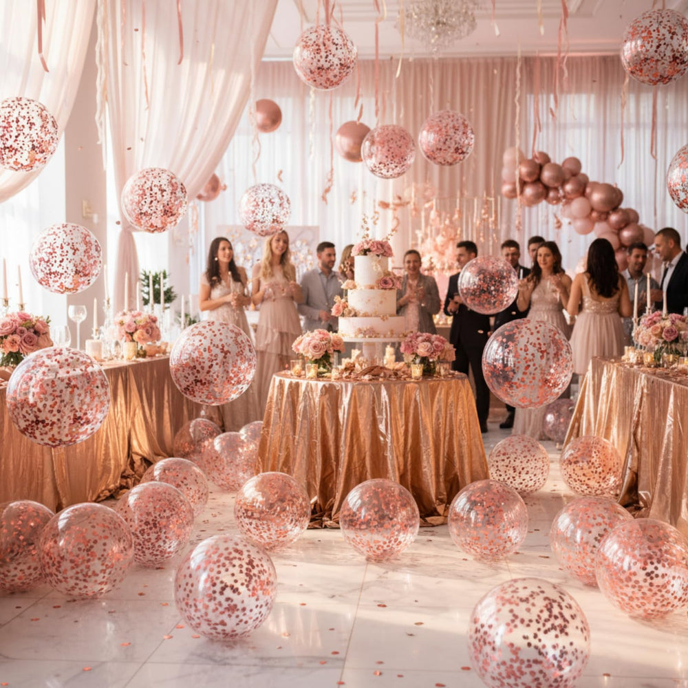 Civaner pack of 10 glitter beach balls for group celebrations