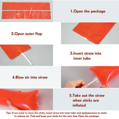 Civaner plastic cheering sticks suit parties and celebrations.