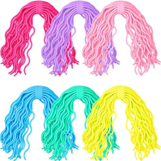 Civaner sensory spaghetti stretch toy set in six colors for calm focus and fidget relief
