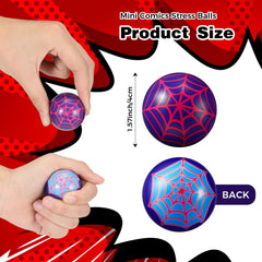Civaner spiderweb pattern stress ball, durable and squeezable for stress relief during events.