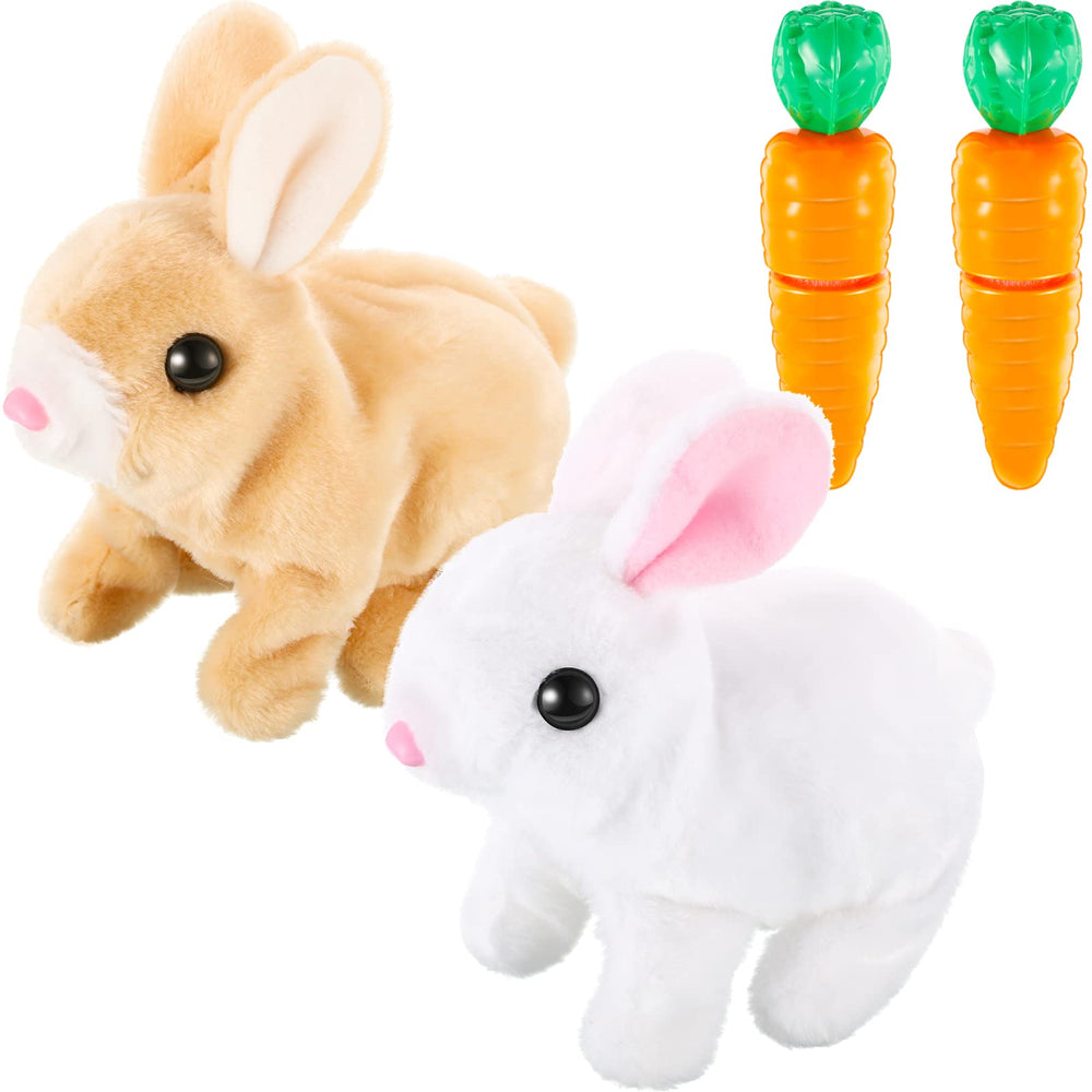 Civaner two-piece interactive rabbit toys show walking motion for kids