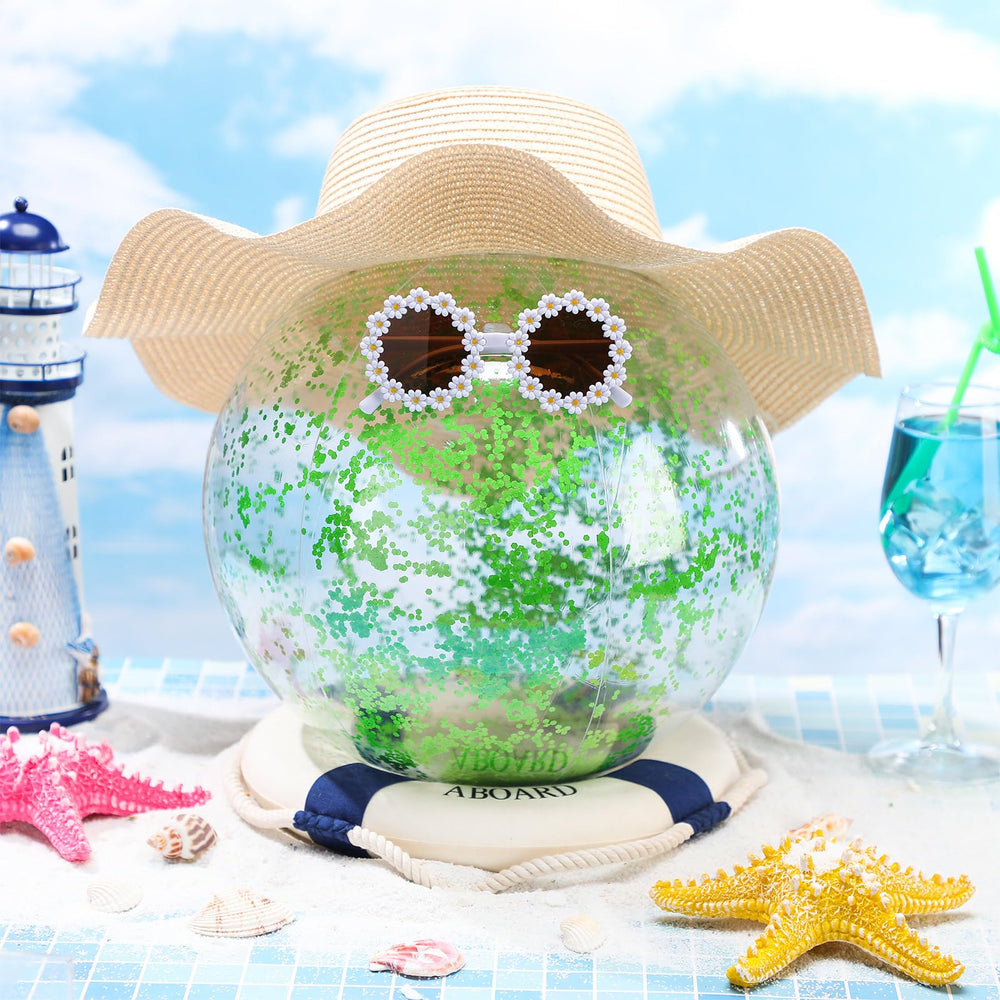 Civaner 10-pack glitter beach balls elevate any summer celebration.