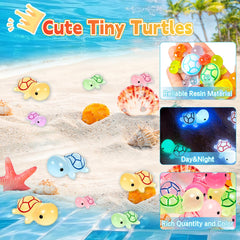 CIYOJA glow turtles work as dollhouse decor and mini garden accents.