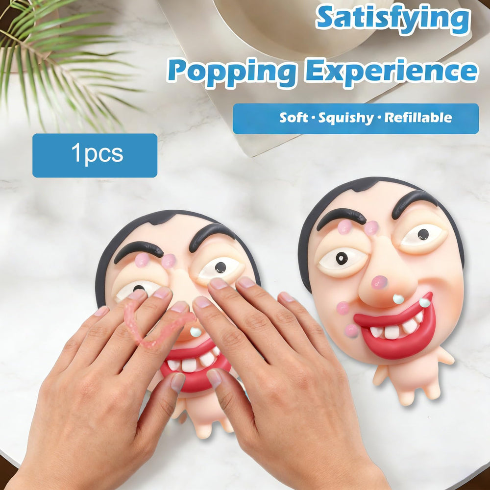 CIYOJA pimple popping toy in action, squeezing and popping for ASMR relaxation.