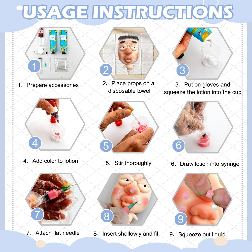 CIYOJA SquishFace two cream tubes included for extended play sessions