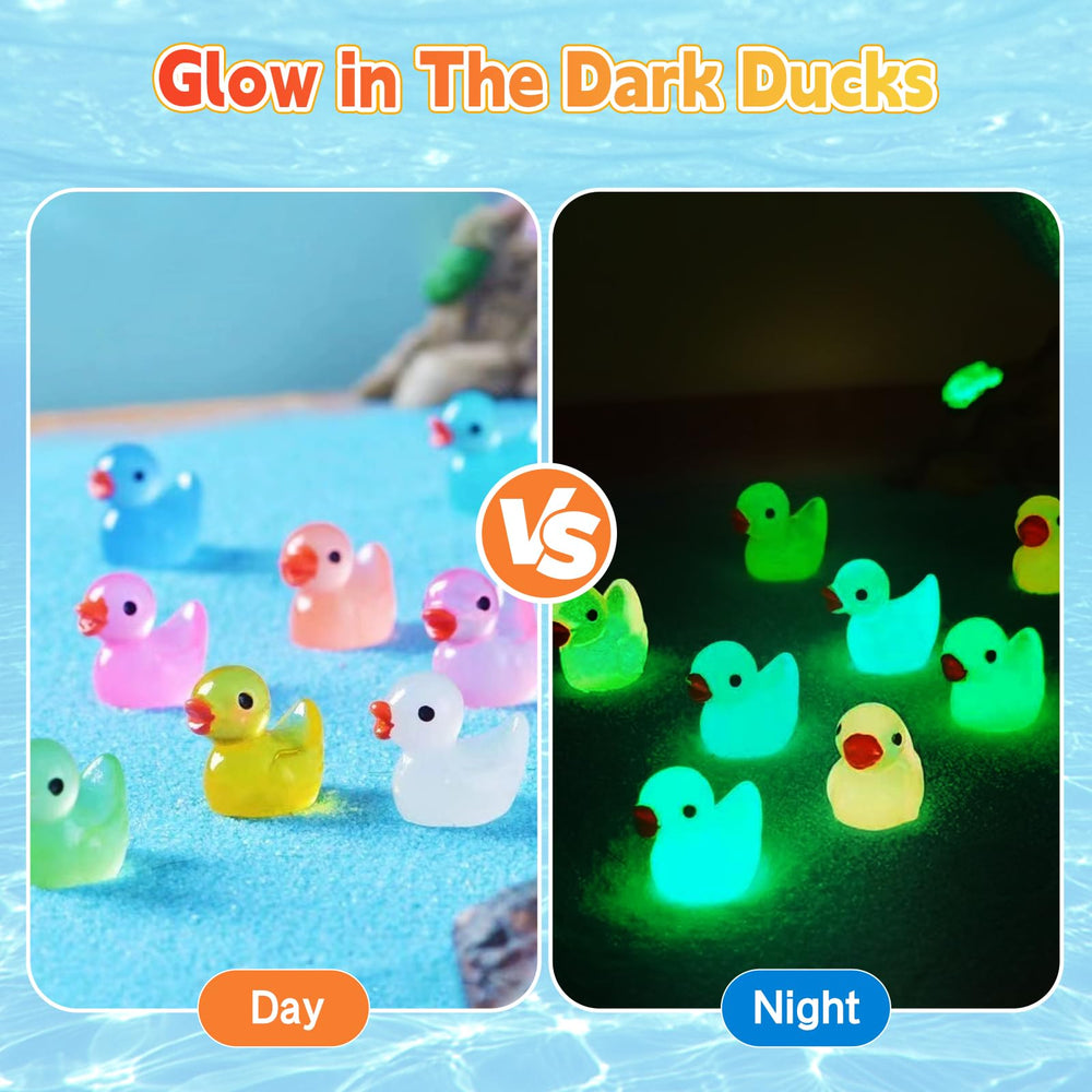 CIYOJA glow ducks add whimsy to terrariums and miniature scenes.