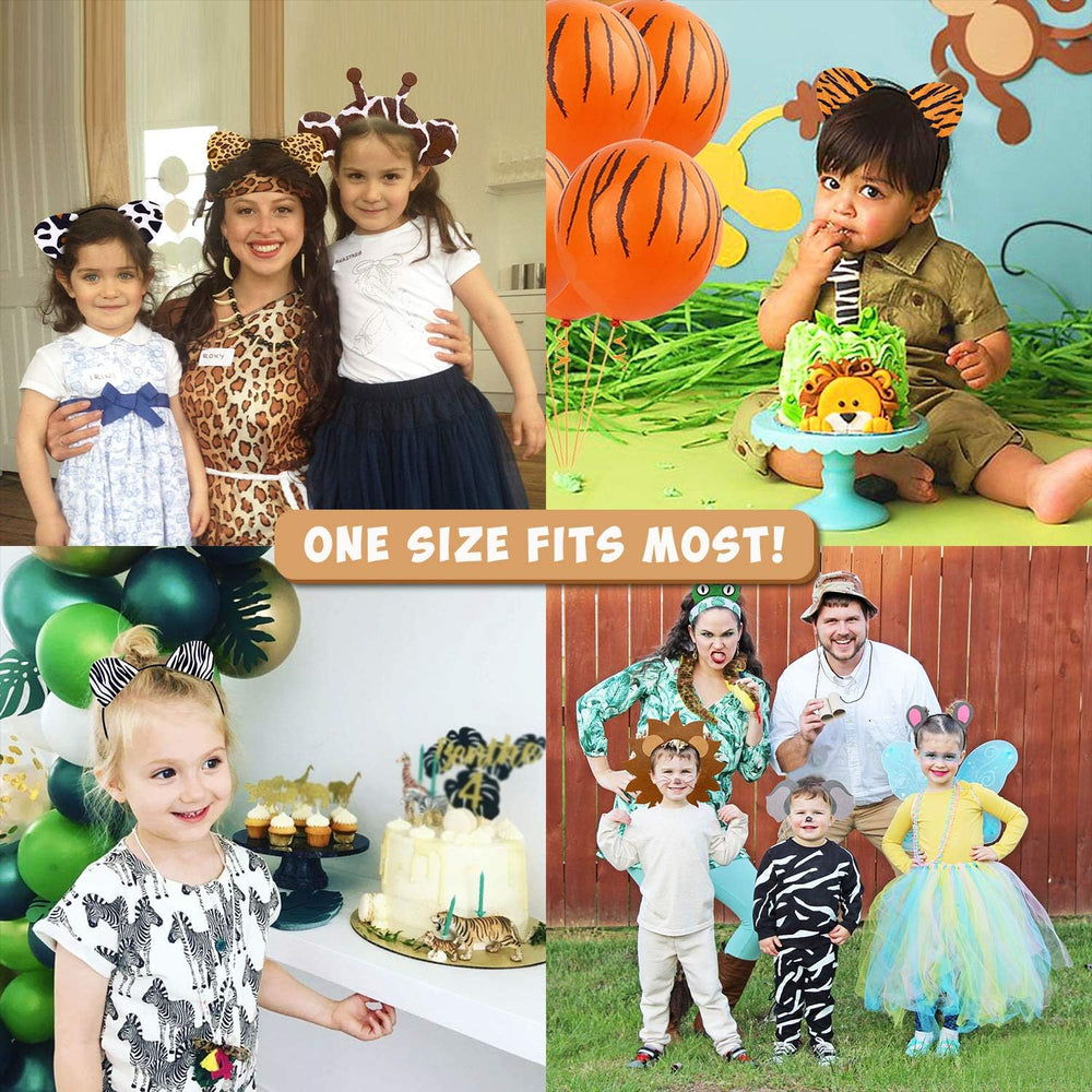 CiyvoLyeen white cheetah headband adds vibrant flair to photos
