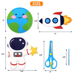 CiyvoLyeen space sewing kit rocket pattern for creative learning