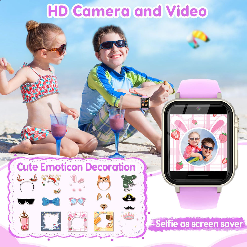 CJC Kids Smart Watch purple camera capturing moments with fun effects