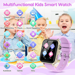CJC Kids Smart Watch purple games menu with 30+ preloaded activities