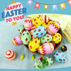 CJYGEGE jumbo eggs, reusable fillable shells for treats.