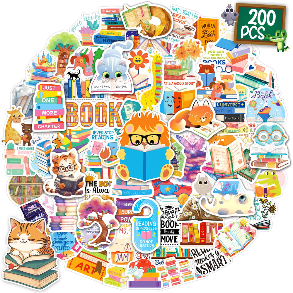 CKXTYNG book stickers collection to personalize books and journals with colorful designs.