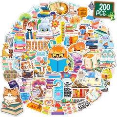 CKXTYNG book stickers collection to personalize books and journals with colorful designs.