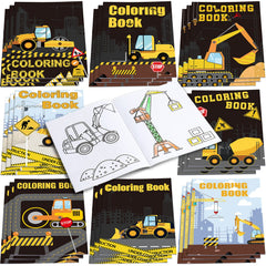 Clabby dump-truck coloring book offers creative play and motor skills practice.