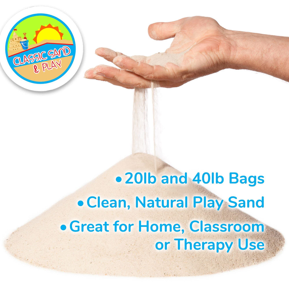 Classic Sand & Play sand demonstrating quick-dry feature for reuse