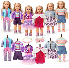 Clbaby 18-inch doll dress set dress 1 for stylish play and imaginative storytelling