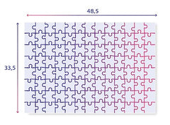 Close-up of Clementoni Bluey puzzle showing vivid colors that capture attention.
