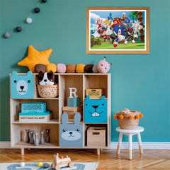 Eco-friendly recycled materials used in puzzle components.